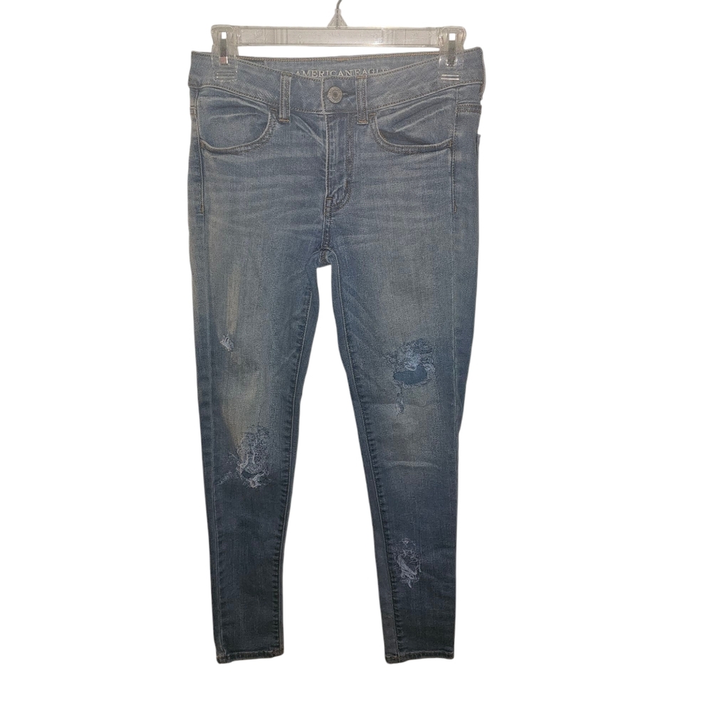 American Eagle Jegging‎ Jeans/Pants-Size 2-Light Blue Denim